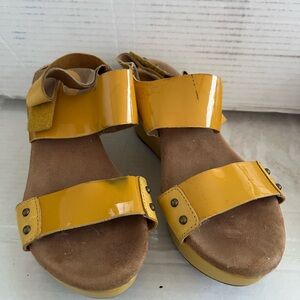 Yellow Strappy Sandals